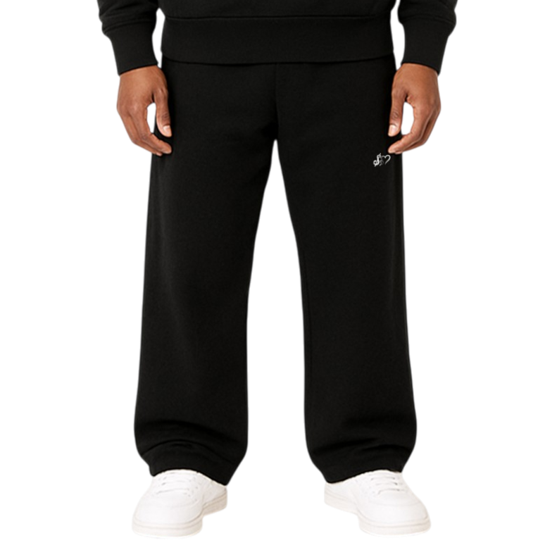 BLACK S2L BASIC OPEN LEG JOGGER