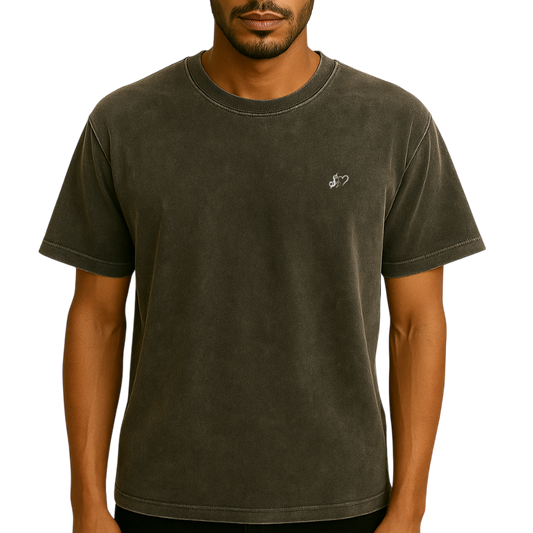 WASHED BLACK S2L BASIC T-SHIRT